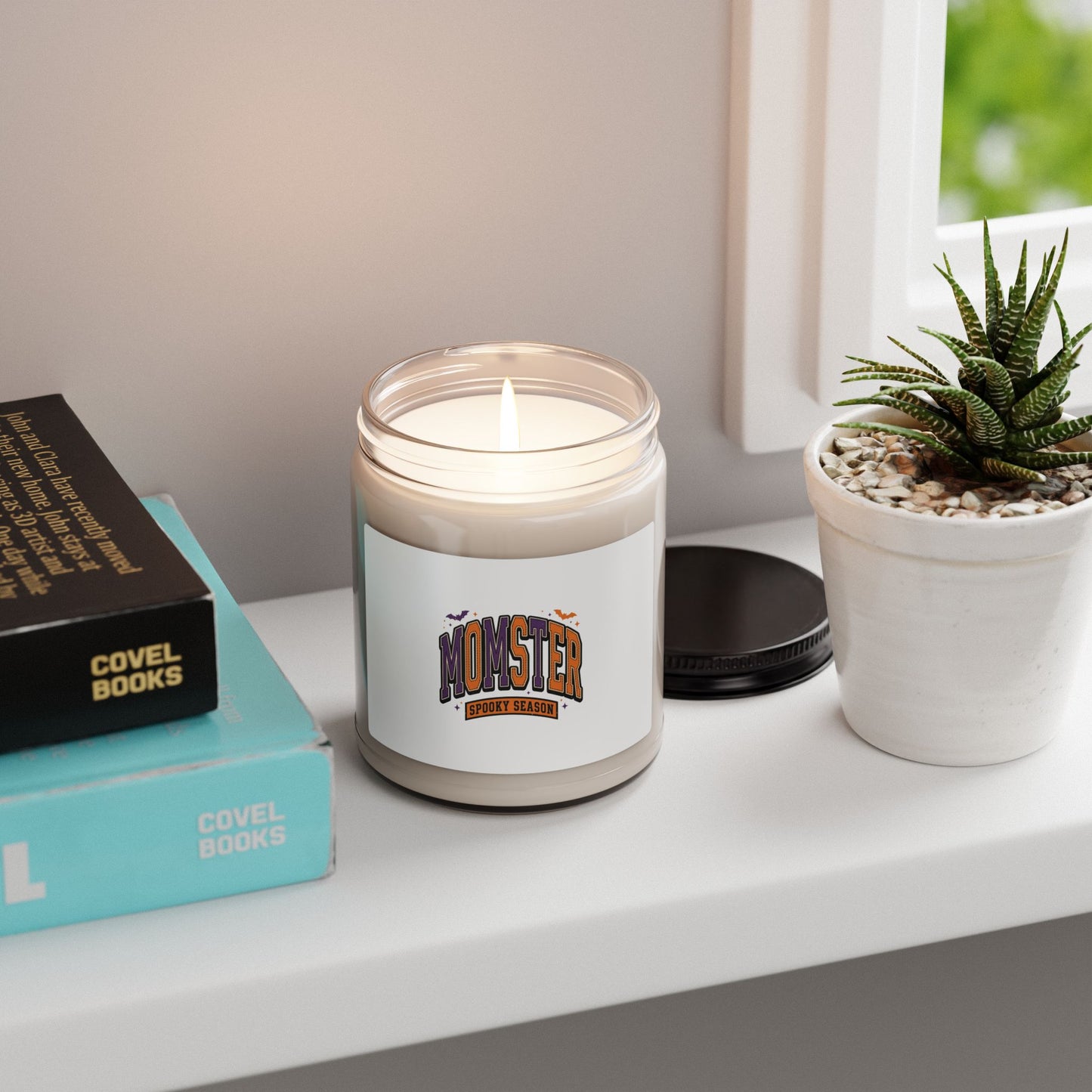 Momster Halloween Soy Candle, Momster Graphic, Spooky Season Scent