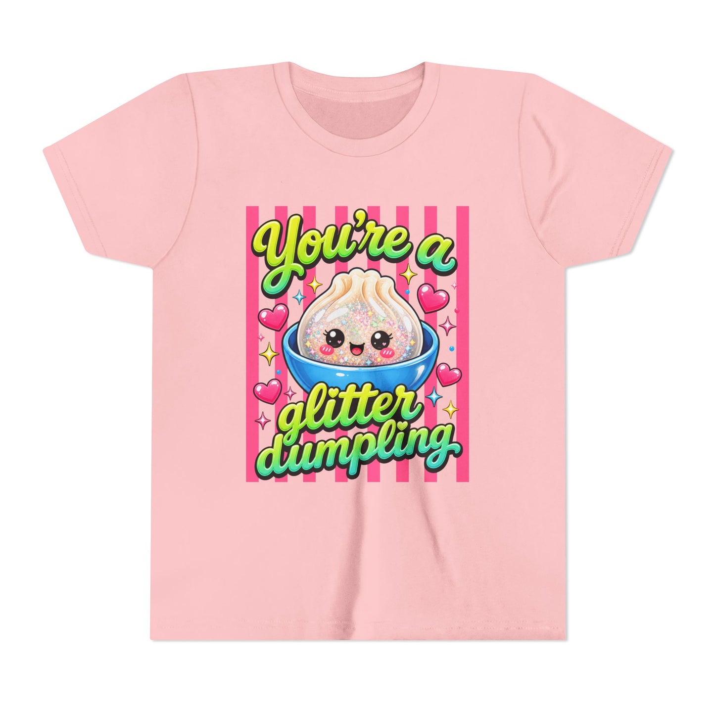 Youth Tee - "You're a Glitter Dumpling" Cute Kawaii Dumpling Kids T-Shirt