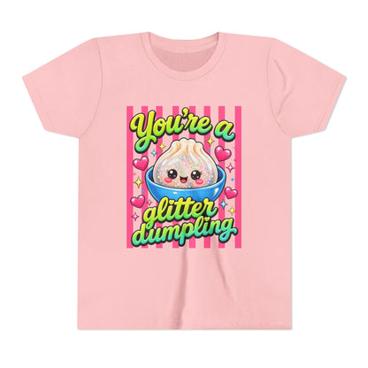 Youth Tee - "You're a Glitter Dumpling" Cute Kawaii Dumpling Kids T-Shirt