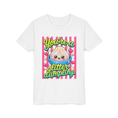 Youth Tee - "You're a Glitter Dumpling" Cute Kawaii Dumpling Kids T-Shirt