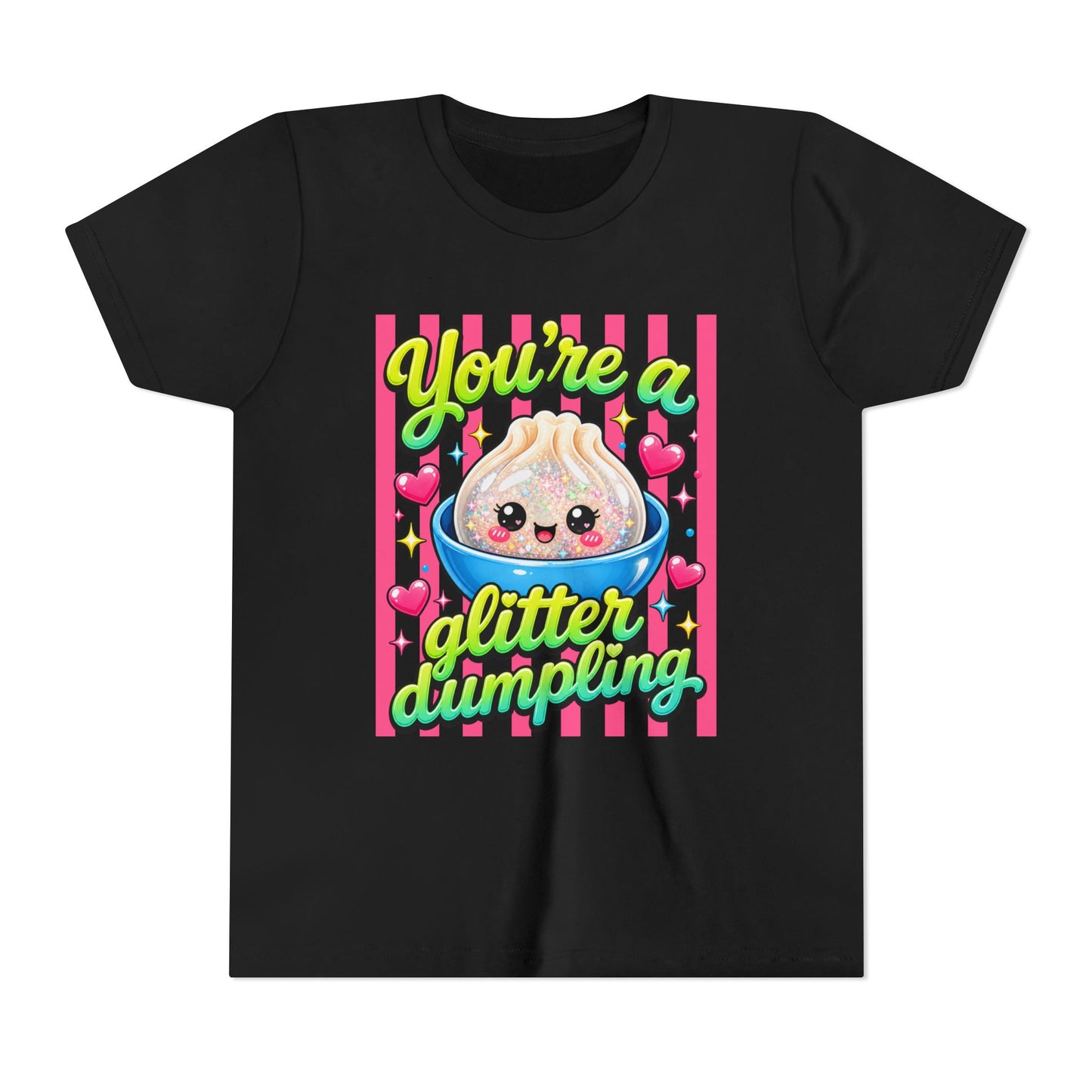 Youth Tee - "You're a Glitter Dumpling" Cute Kawaii Dumpling Kids T-Shirt