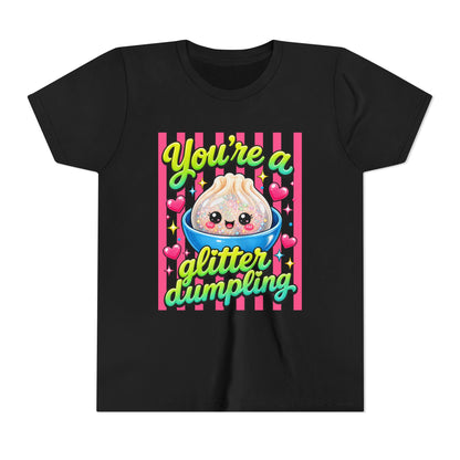 Youth Tee - "You're a Glitter Dumpling" Cute Kawaii Dumpling Kids T-Shirt