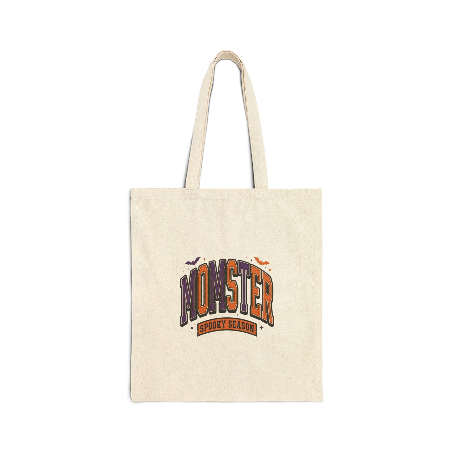 Momster Halloween Tote | Cotton Canvas Halloween Bag, Spooky Mom Market Tote