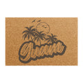 Doormat — Tropical "Aloha" Palm Beach Welcome Coir Mat