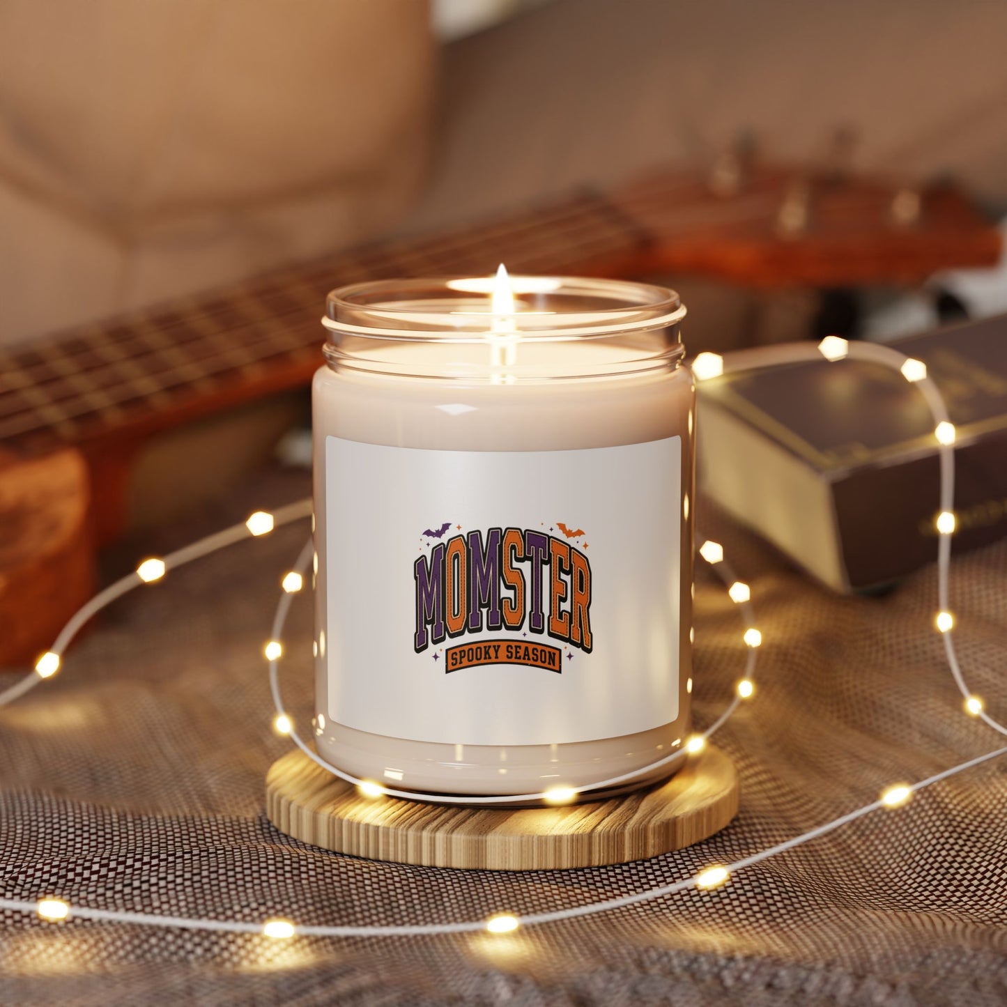 Momster Halloween Soy Candle, Momster Graphic, Spooky Season Scent