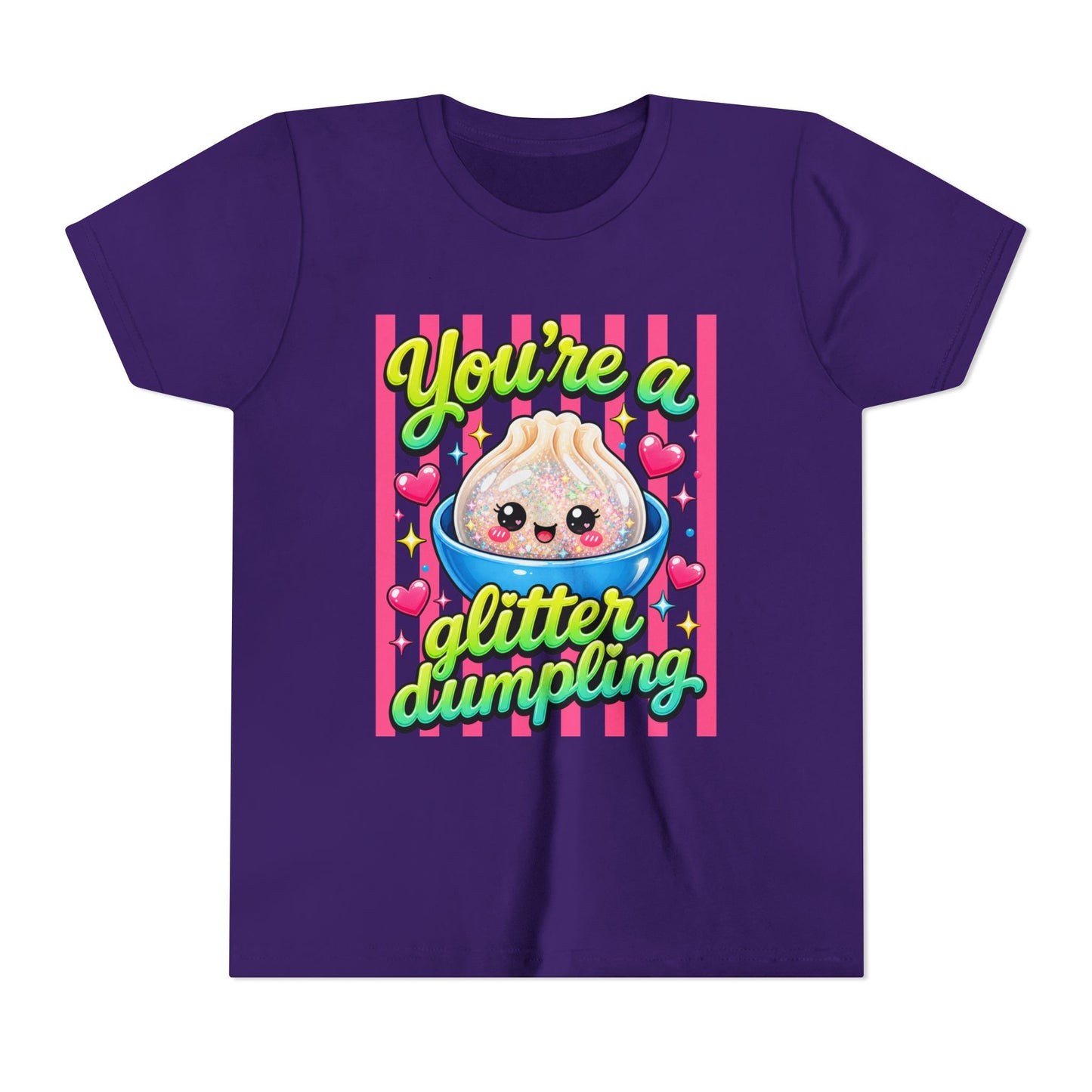Youth Tee - "You're a Glitter Dumpling" Cute Kawaii Dumpling Kids T-Shirt