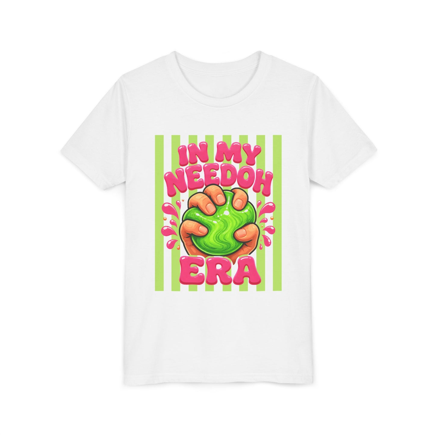 Youth Tee — "In My Needoh Era" Slime Graphic Kids T-Shirt