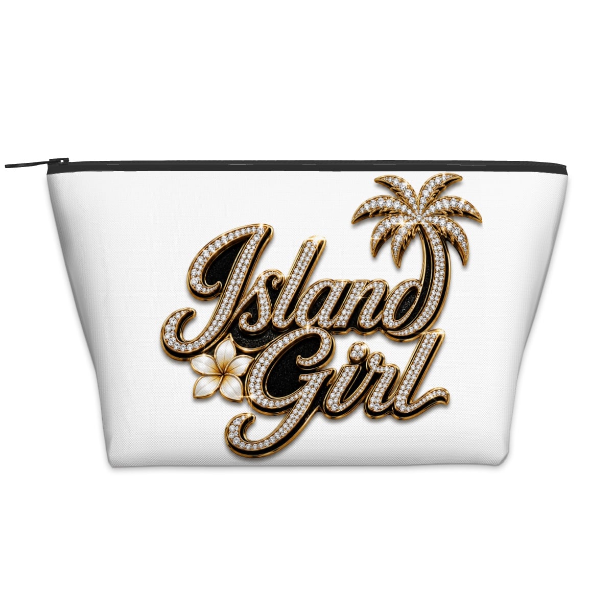 Island Girl - Rhinestone Cosmetic Bag