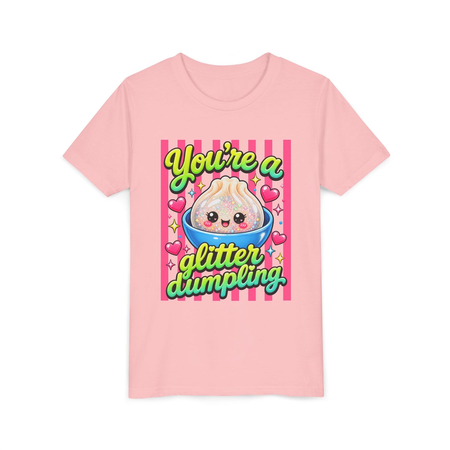 Youth Tee - "You're a Glitter Dumpling" Cute Kawaii Dumpling Kids T-Shirt