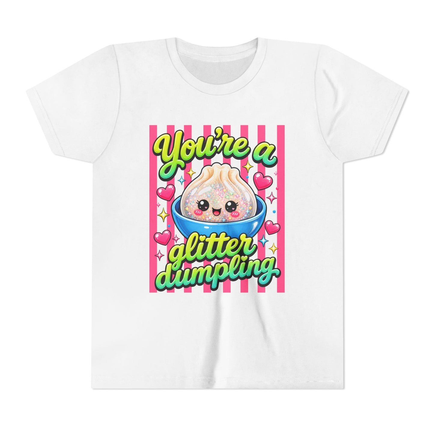 Youth Tee - "You're a Glitter Dumpling" Cute Kawaii Dumpling Kids T-Shirt