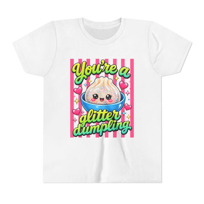 Youth Tee - "You're a Glitter Dumpling" Cute Kawaii Dumpling Kids T-Shirt