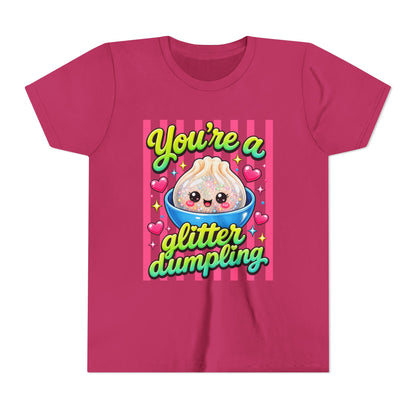 Youth Tee - "You're a Glitter Dumpling" Cute Kawaii Dumpling Kids T-Shirt