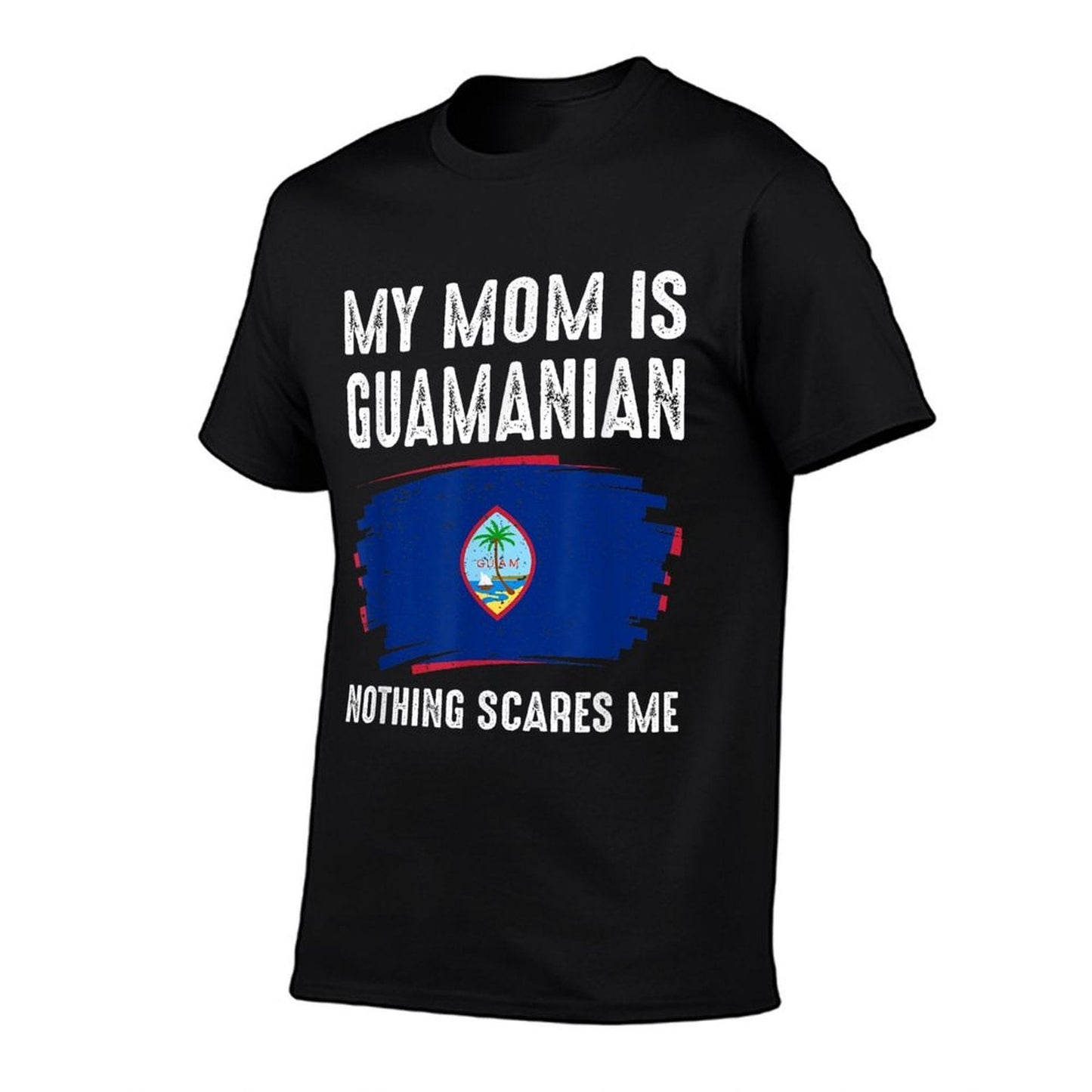 My Mom Is Guamanian Guam Pride Heritage Roots  Oversized Silhouette T-Shirt