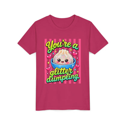 Youth Tee - "You're a Glitter Dumpling" Cute Kawaii Dumpling Kids T-Shirt
