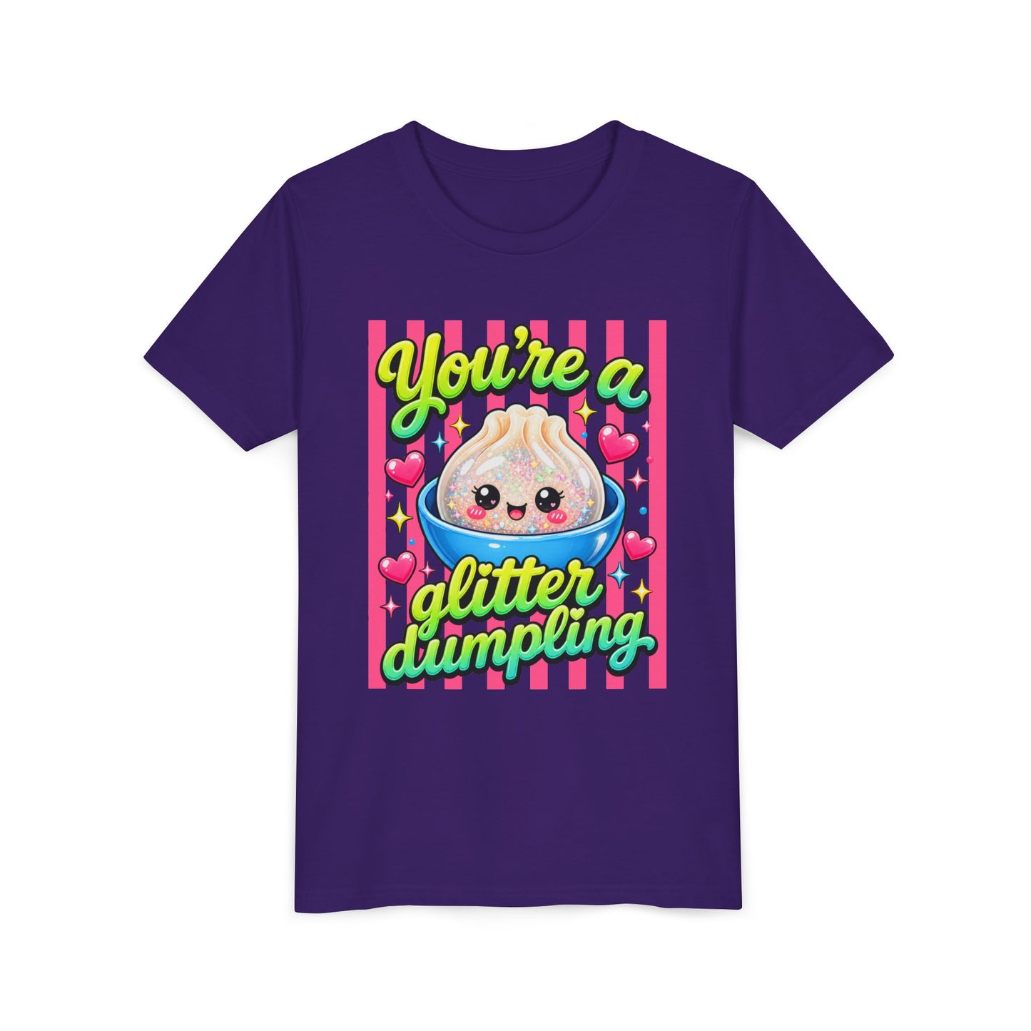 Youth Tee - "You're a Glitter Dumpling" Cute Kawaii Dumpling Kids T-Shirt
