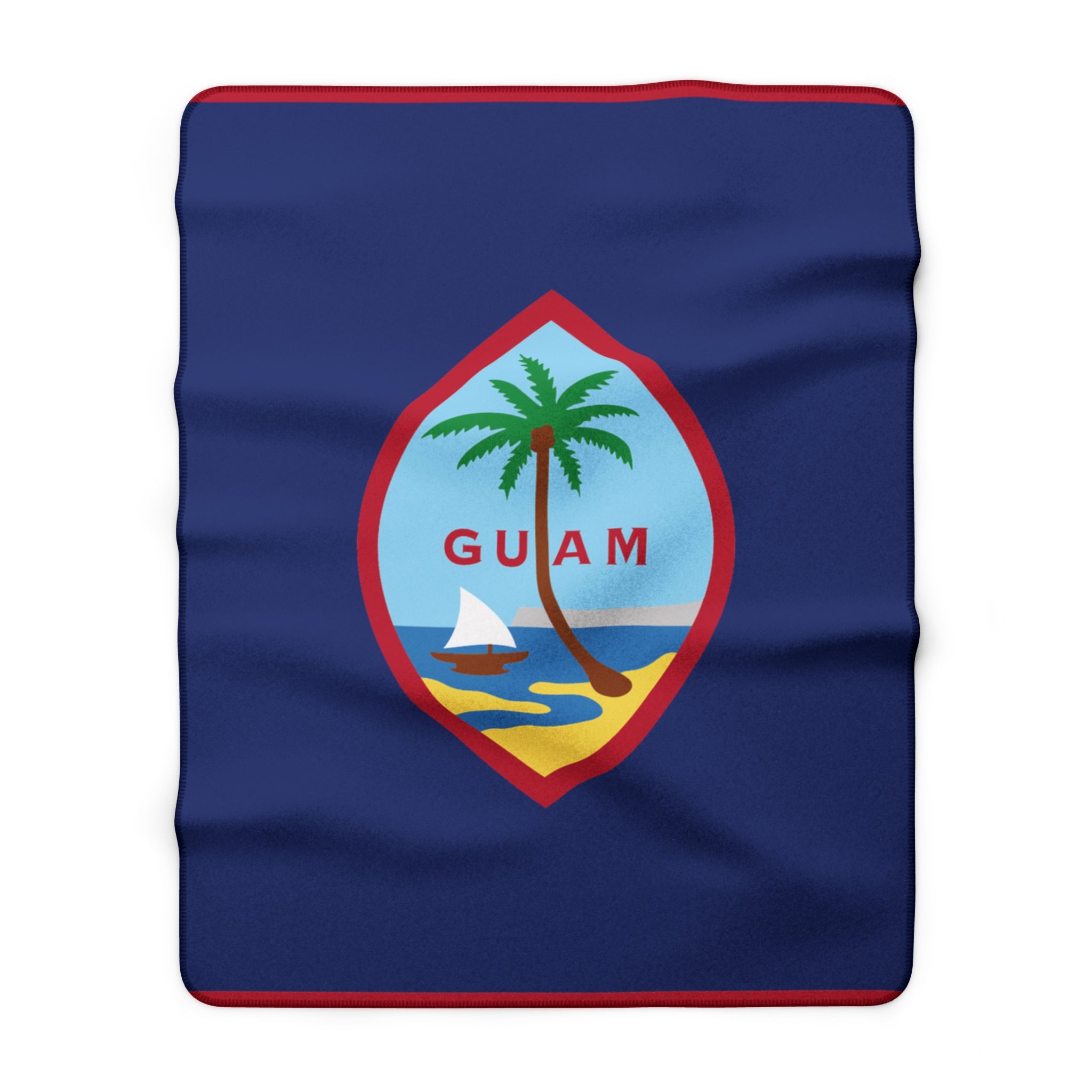 Guam Seal Sherpa Blanket — Cozy Island-Inspired Throw