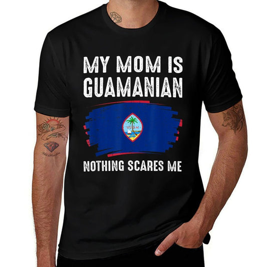 My Mom Is Guamanian Guam Pride Heritage Roots  Oversized Silhouette T-Shirt